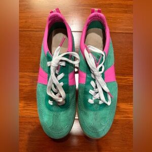 Boden Erin Retro Tennis Trainers Multi Colourblock Size 42 EU